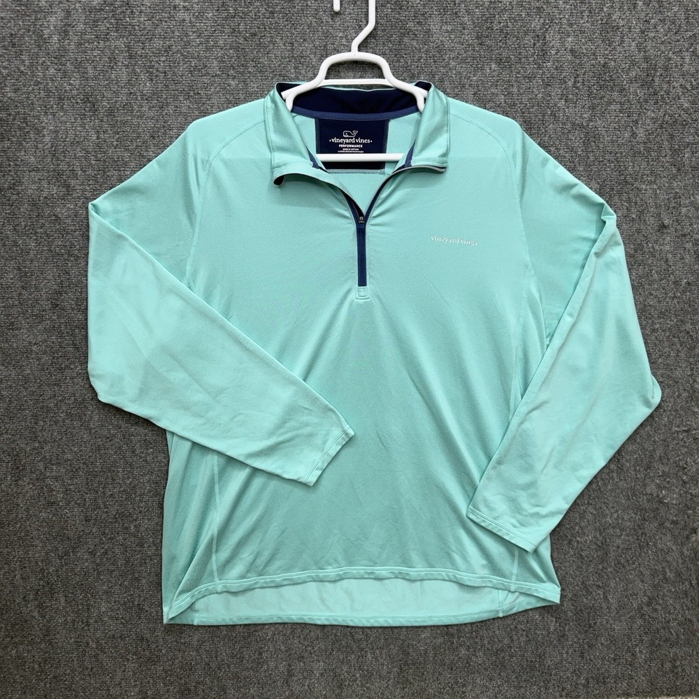 Vineyard Vines performance PullOver Shirt Long sleeve Men's Size 2XL 1/4 Zip Up